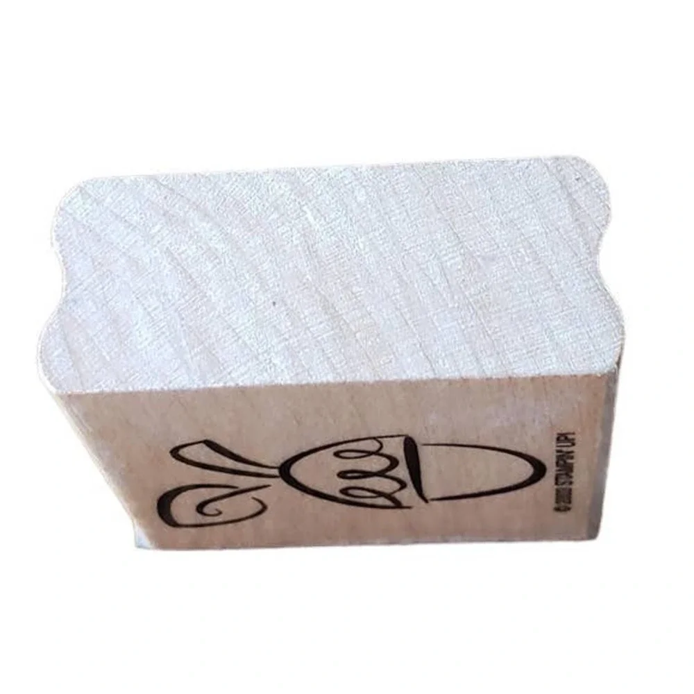 Stampin Up Autumn Fall Acorn Wood Mounted Rubber Stamp